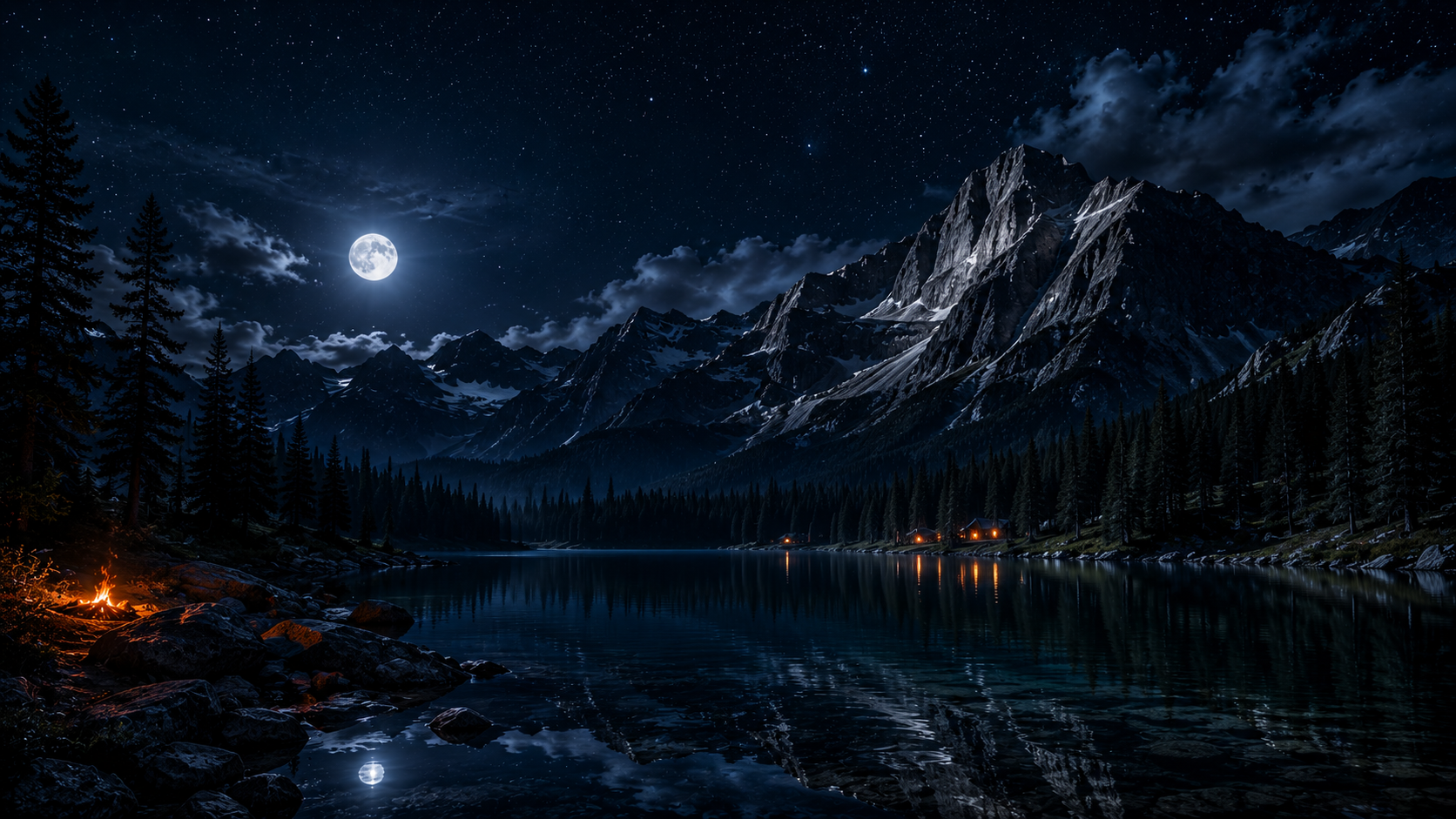 Moonlit-Lake