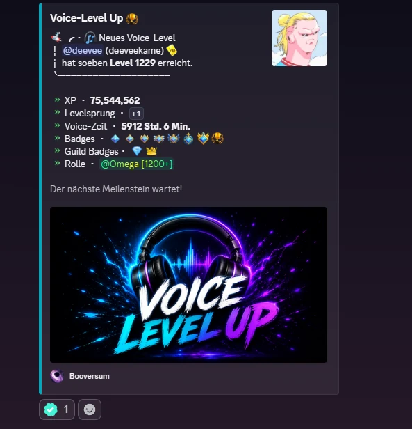 A voice level-up